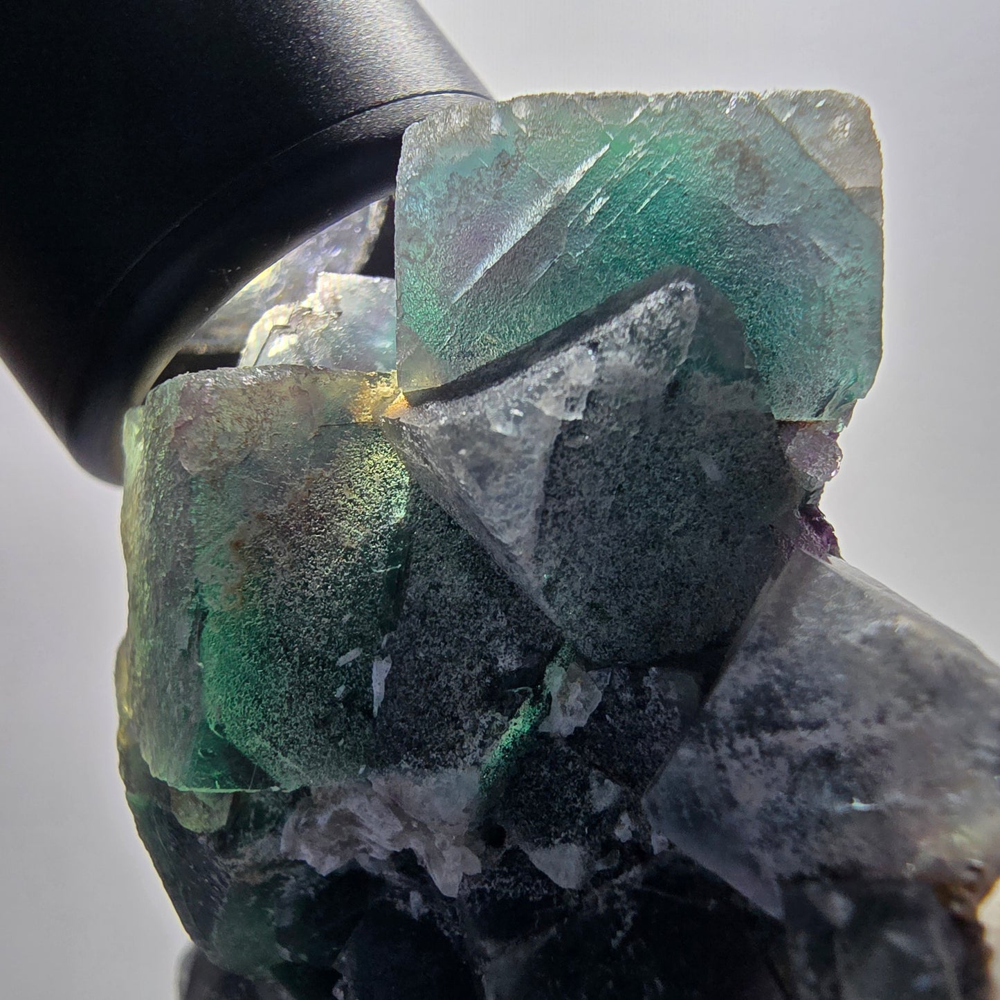 Phantom Fluorit Würfel Stufe, grün lila Okorusu, Namibia 99*66*35mm #13068