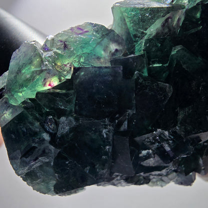 Phantom Fluorit Würfel Stufe, grün lila Okorusu, Namibia 93*64*27mm #13071