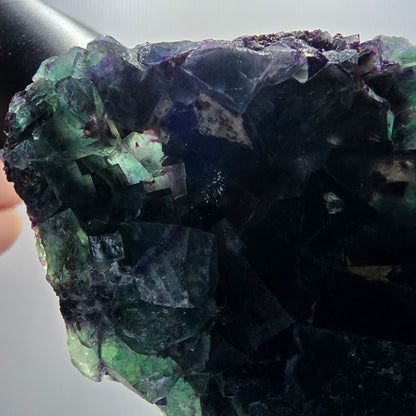 Phantom Fluorit Würfel Stufe, grün lila Okorusu, Namibia 93*64*27mm #13071