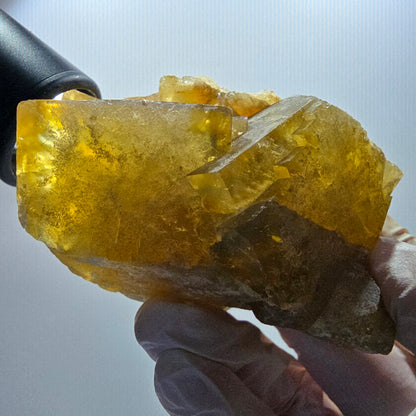 Große Phantom Fluorit Würfel Stufe, gelb grün Okorusu, Namibia 79*47*47mm #13072