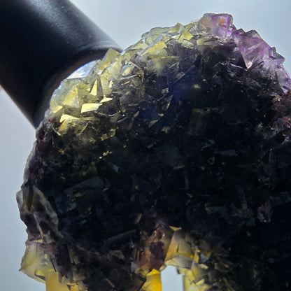 Große Phantom Fluorit Würfel Stufe, gelb lila Okorusu, Namibia 137*85*38mm #13073