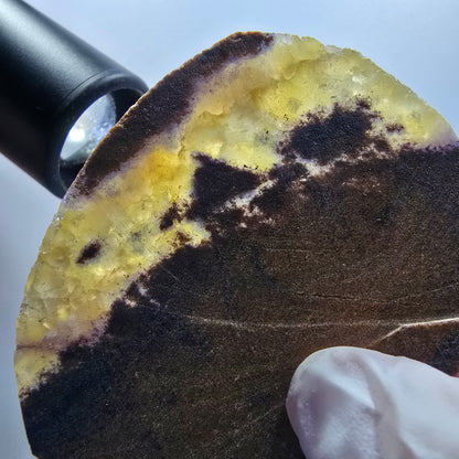 Phantom Fluorit Würfel Stufe, gelb Honey Pocket Mine, Okorusu Namibia 71*63*16mm #13083