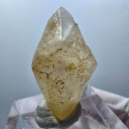 Seltene Calcit X Kristall Spitze, gelb Erongo, Namibia 29*16*12mm #13092