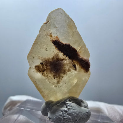 Seltene Calcit X Kristall Spitze, gelb Erongo, Namibia 29*16*12mm #13092