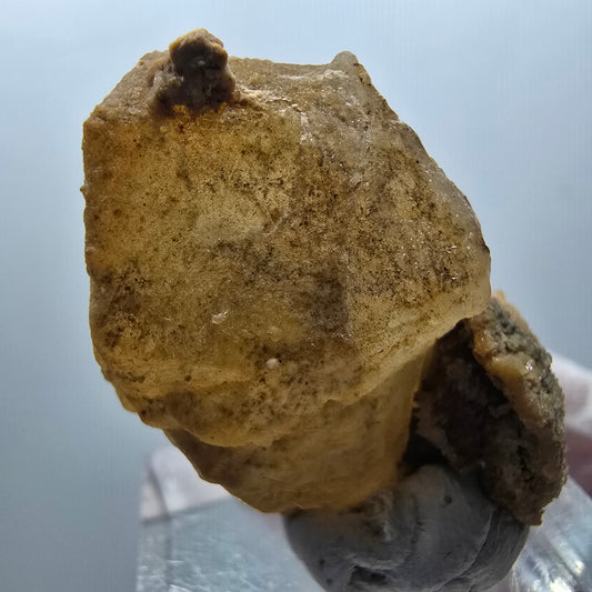 Seltene Calcit X auf Matrix Kristall Spitze, gelb Erongo, Namibia 35*22*19mm #13096