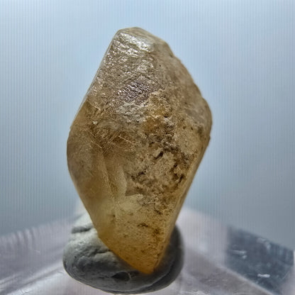Seltene Calcit X Kristall Spitze, gelb Erongo, Namibia 22*14*10mm #13100