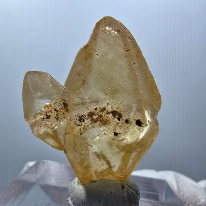 Seltene Calcit X Kristall Spitze, gelb Erongo, Namibia 29*20*15mm #13104