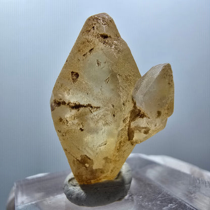 Seltene Calcit X Kristall Spitze, gelb Erongo, Namibia 29*20*15mm #13104
