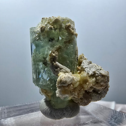 Seltene Aquamarin, Hyalit Opal, Orthoklas Stufe Erongo, Namibia 26*20*19mm #13105