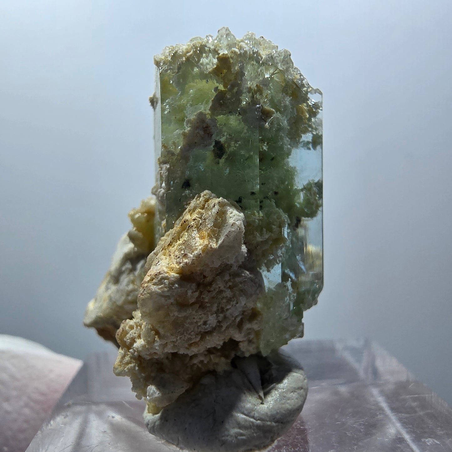 Seltene Aquamarin, Hyalit Opal, Orthoklas Stufe Erongo, Namibia 26*20*19mm #13105