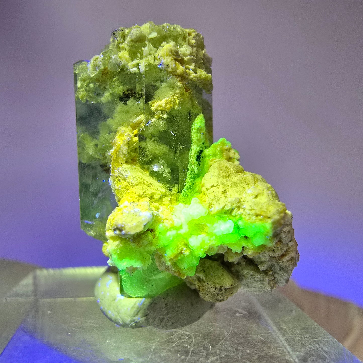 Seltene Aquamarin, Hyalit Opal, Orthoklas Stufe Erongo, Namibia 26*20*19mm #13105