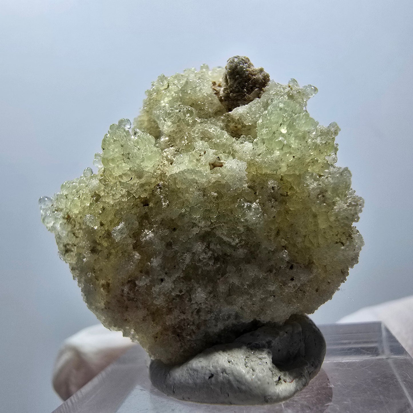 Seltene Hyalit Opal, Schörl Turmalin Stufe Erongo, Namibia 30*26*23mm #13108