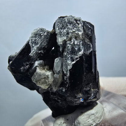 Seltene Schörl Turmalin, Hyalit Opal Stufe Erongo, Namibia 34*25*18mm #13125