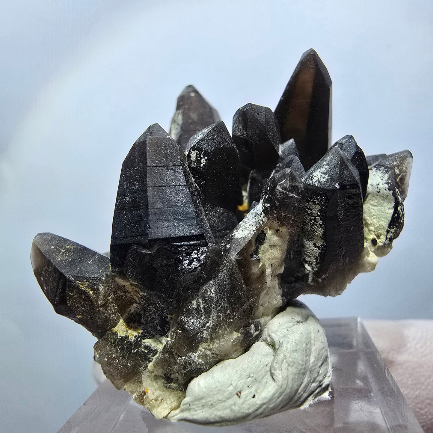 Seltene Rauchquarz, Schörl Turmalin, Orthoklas Stufe Erongo, Namibia 39*30*21mm #13127