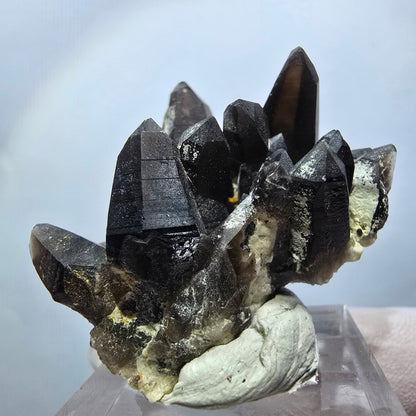 Seltene Rauchquarz, Schörl Turmalin, Orthoklas Stufe Erongo, Namibia 39*30*21mm #13127