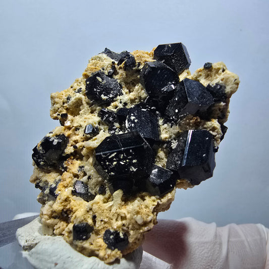 Symmetrische Schörl Turmalin, Orthoklas Stufe Erongo, Namibia 42*35*20mm #13128