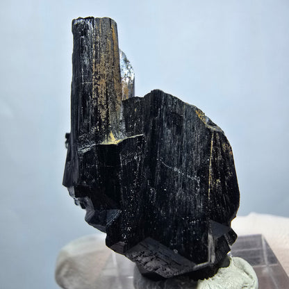 Seltene Schörl Turmalin, Hyalit Opal Stufe Erongo, Namibia 38*26*20mm #13132