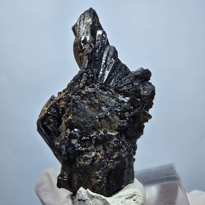 Seltene Schörl Turmalin, Hyalit Opal Stufe Erongo, Namibia 38*26*20mm #13132