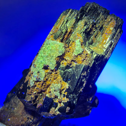 Seltene Schörl Turmalin, Rauchquarz Stufe, schwarz Erongo, Namibia 43*23*23mm #13133