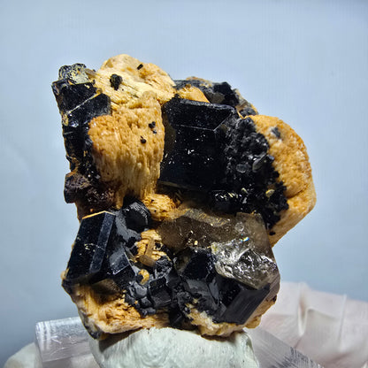Seltene Schörl Turmalin, Rauchquarz, Orthoklas Stufe Erongo, Namibia 39*31*21mm #13136