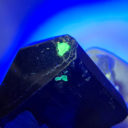 Symmetrische Schörl Turmalin, Rauchquarz, Hyalit Opal Stufe Erongo, Namibia 46*39*27mm #13138