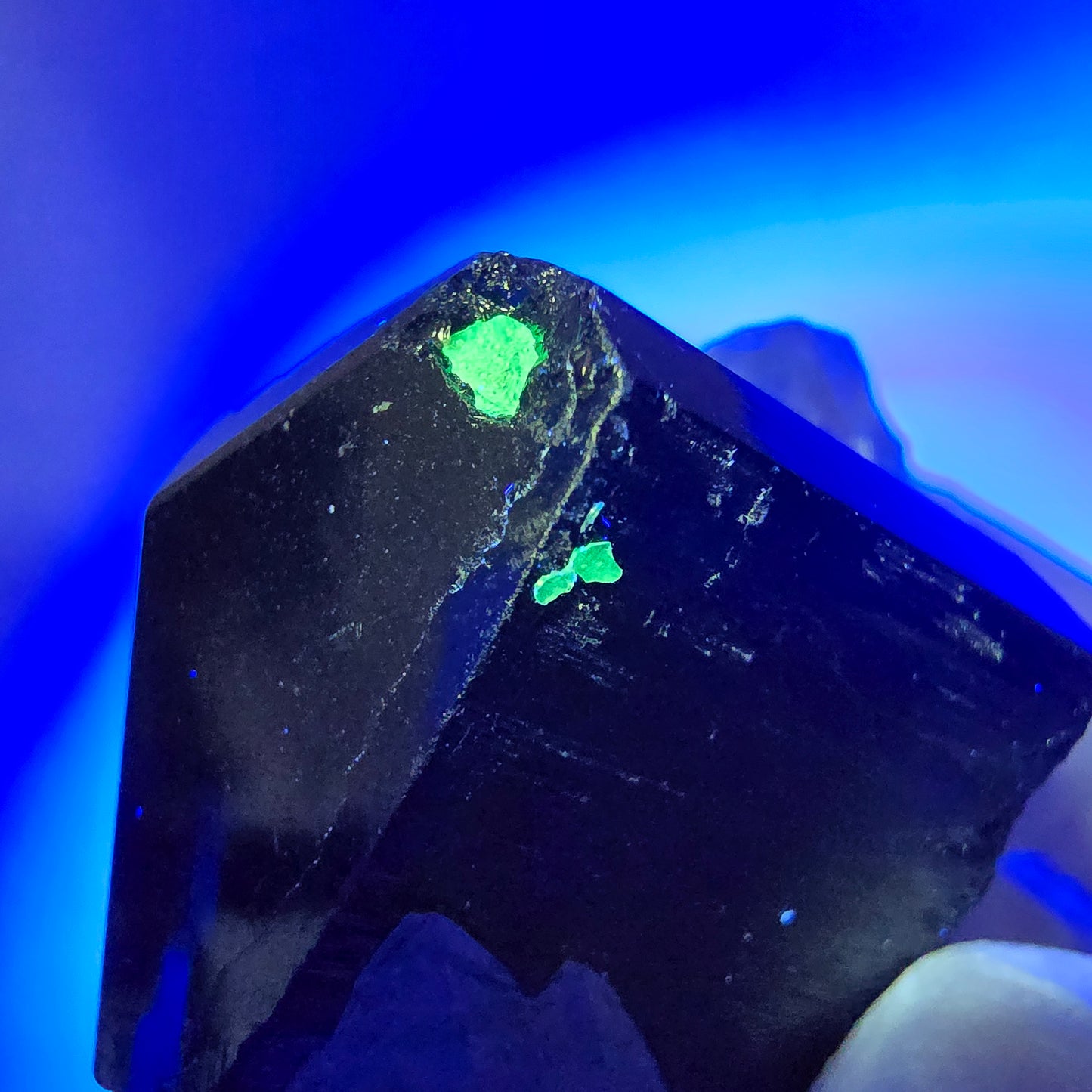 Symmetrische Schörl Turmalin, Rauchquarz, Hyalit Opal Stufe Erongo, Namibia 46*39*27mm #13138