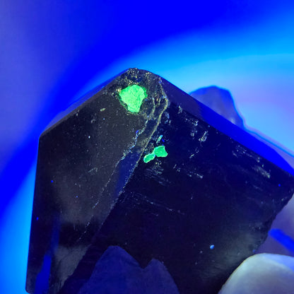 Symmetrische Schörl Turmalin, Rauchquarz, Hyalit Opal Stufe Erongo, Namibia 46*39*27mm #13138