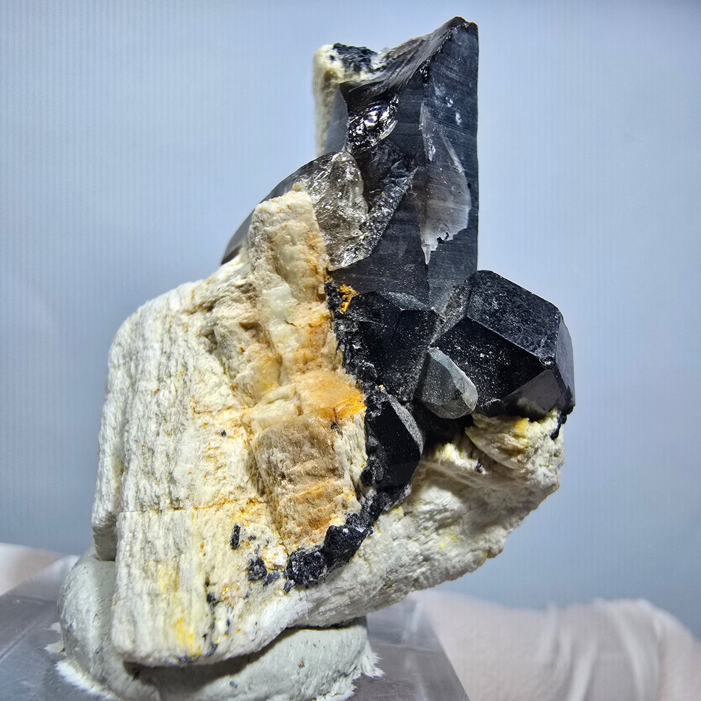 Seltene Schörl Turmalin, Rauchquarz, Orthoklas Stufe Erongo, Namibia 35*32*21mm #13145
