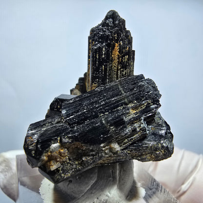 Seltene Schörl Turmalin, Goshenit (Beryl) Stufe Erongo, Namibia 34*31*22mm #13149
