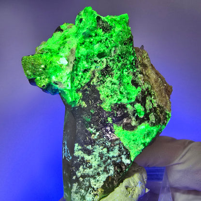 Phantom Fluorit, Hyalit Opal, Rauchquarz, Muskovit Erongo, Namibia 51*49*30mm #13172