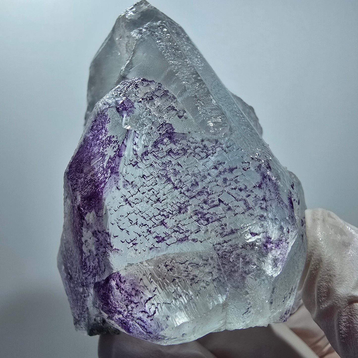 Sehr klare Fluorit, Hyalit Opal, Schörl Turmalin Stufe Erongo Namibia 66*47*38mm #13173