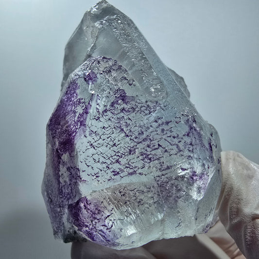 Sehr klare Fluorit, Hyalit Opal, Schörl Turmalin Stufe Erongo Namibia 66*47*38mm #13173