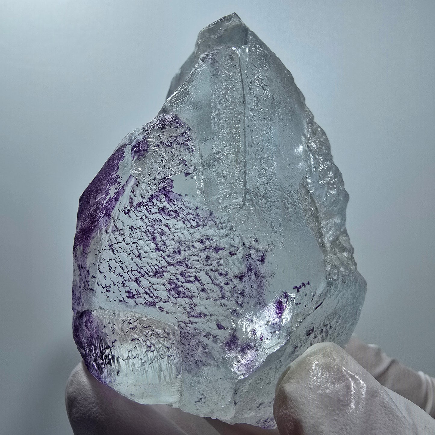 Sehr klare Fluorit, Hyalit Opal, Schörl Turmalin Stufe Erongo Namibia 66*47*38mm #13173