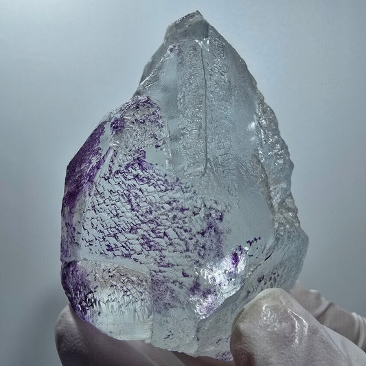 Sehr klare Fluorit, Hyalit Opal, Schörl Turmalin Stufe Erongo Namibia 66*47*38mm #13173