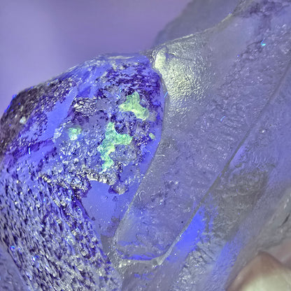 Sehr klare Fluorit, Hyalit Opal, Schörl Turmalin Stufe Erongo Namibia 66*47*38mm #13173
