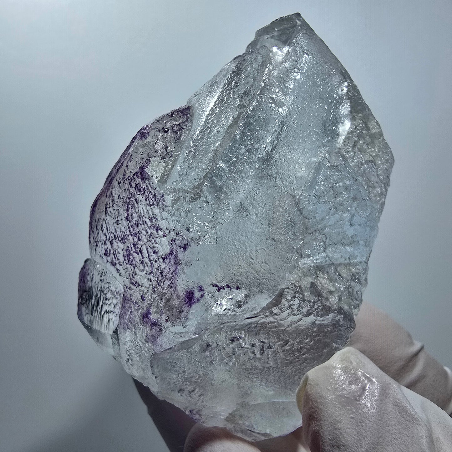 Sehr klare Fluorit, Hyalit Opal, Schörl Turmalin Stufe Erongo Namibia 66*47*38mm #13173