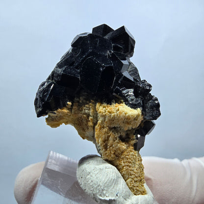 Symmetrische Schörl Turmalin, Orthoklas Stufe Erongo, Namibia 41*26*17mm #13198