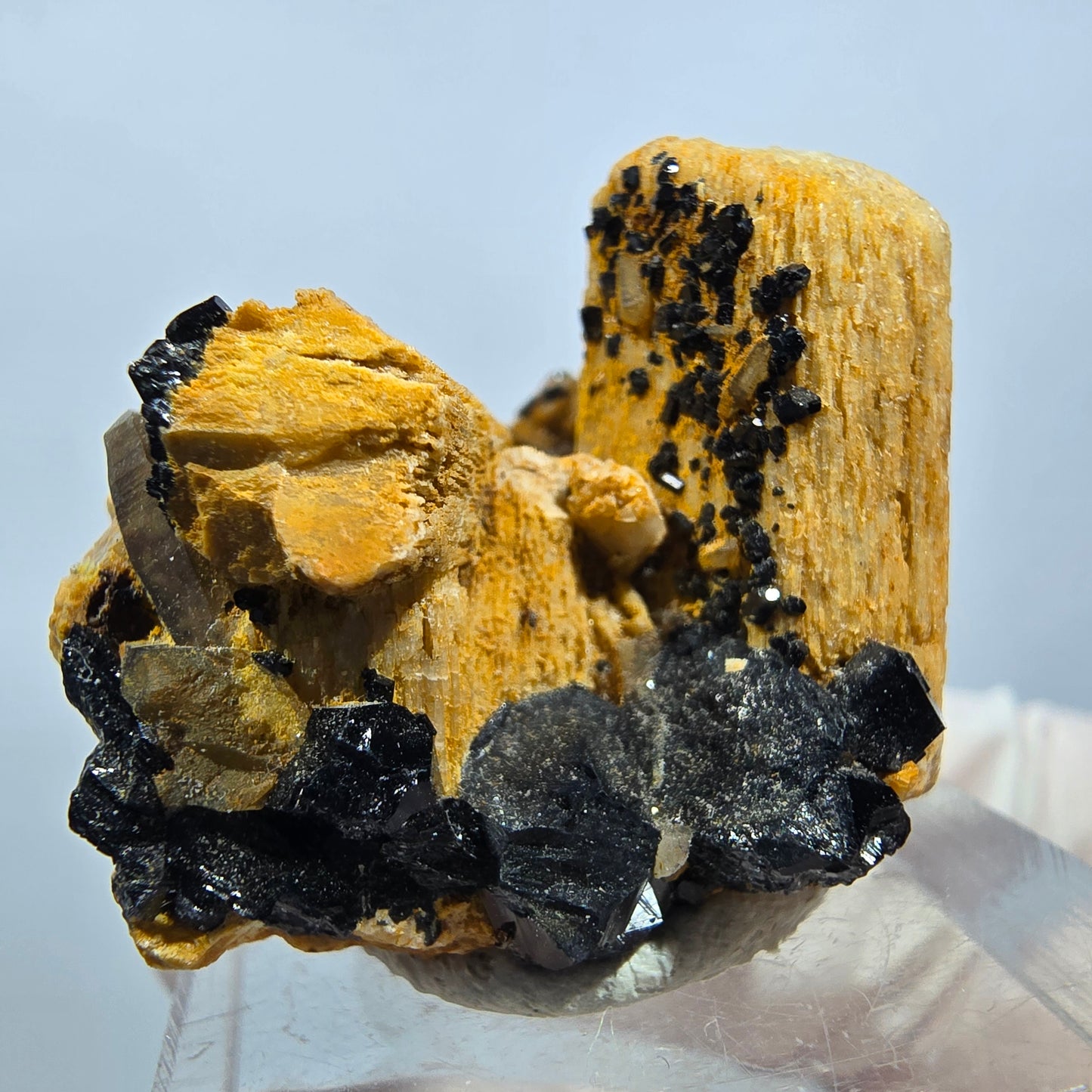 Seltene Schörl Turmalin, Rauchquarz, Orthoklas Stufe Erongo, Namibia 29*26*20mm #13199