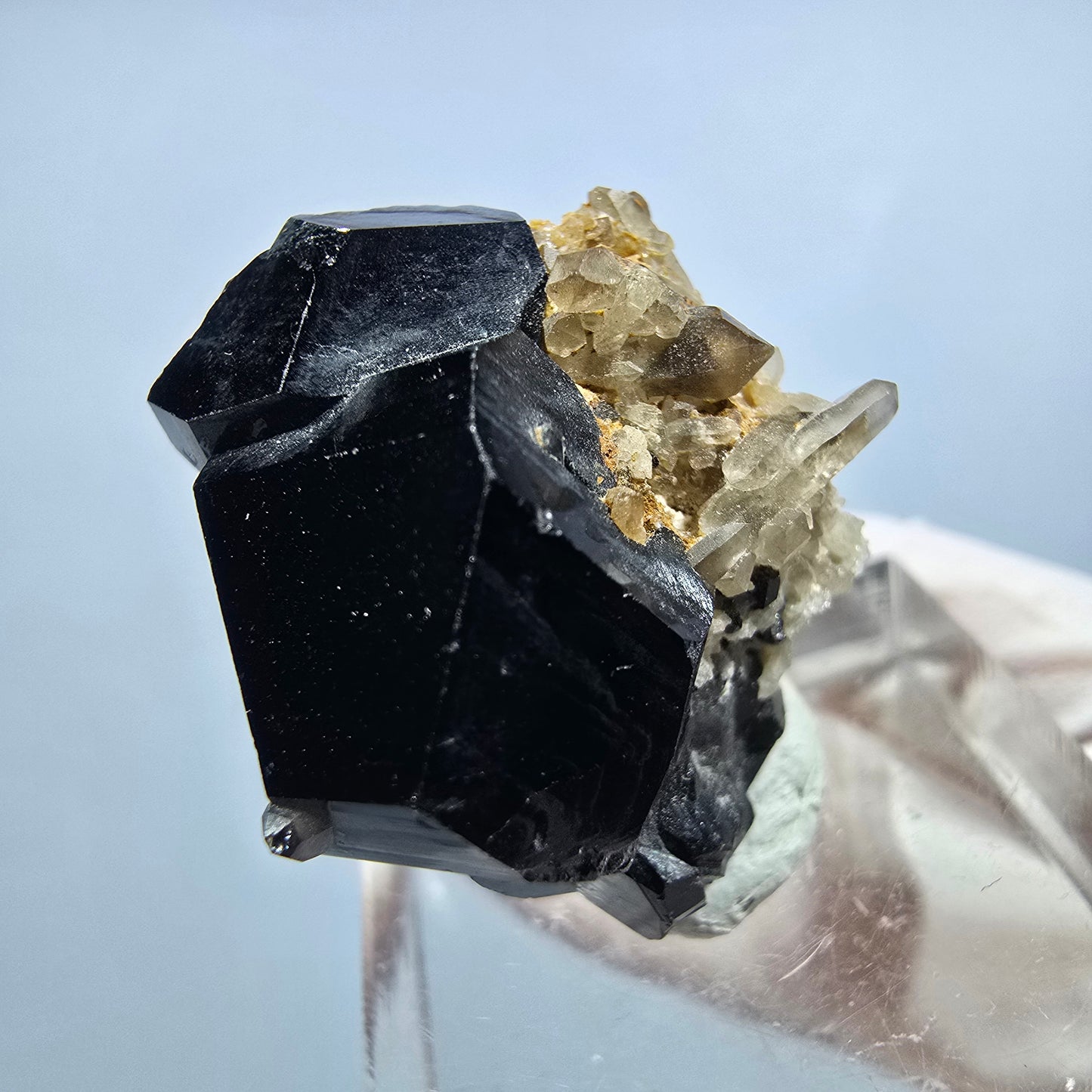 Seltene Schörl Turmalin, Rauchquarz Stufe Erongo, Namibia 26*23*22mm #13200