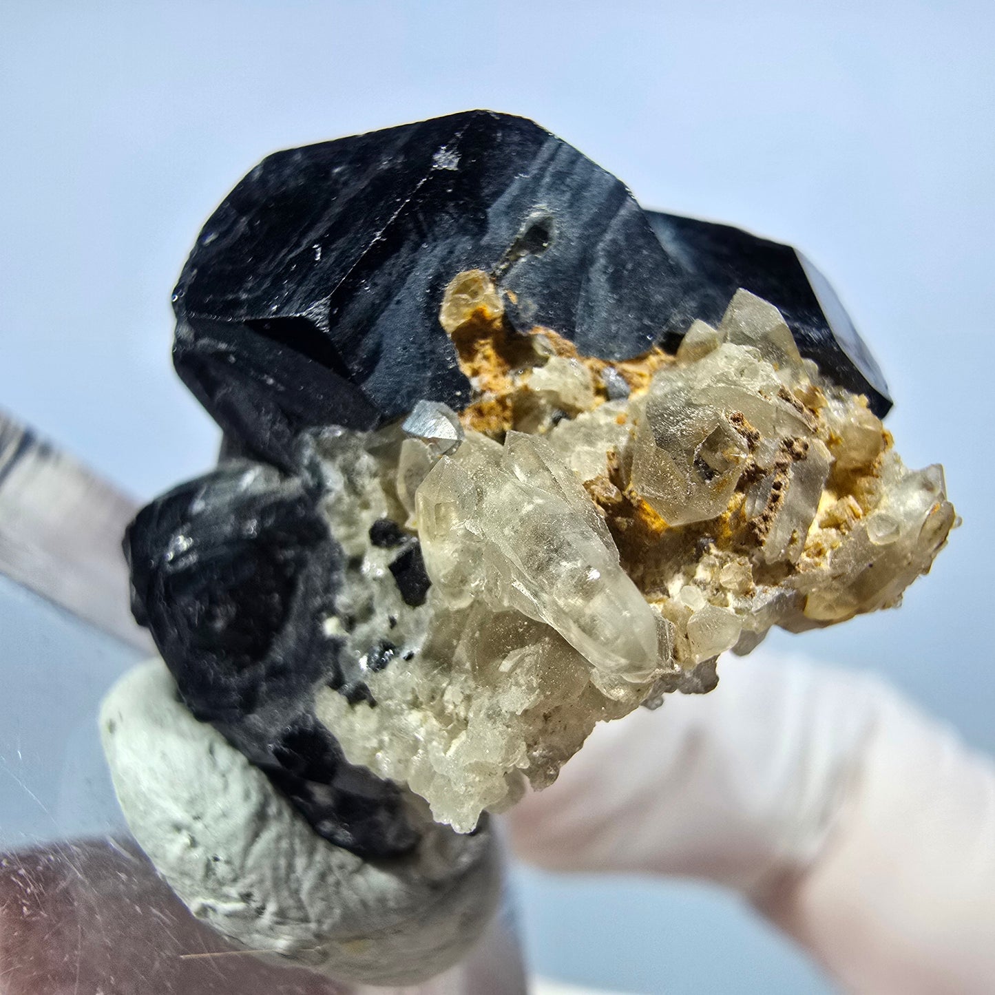 Seltene Schörl Turmalin, Rauchquarz Stufe Erongo, Namibia 26*23*22mm #13200