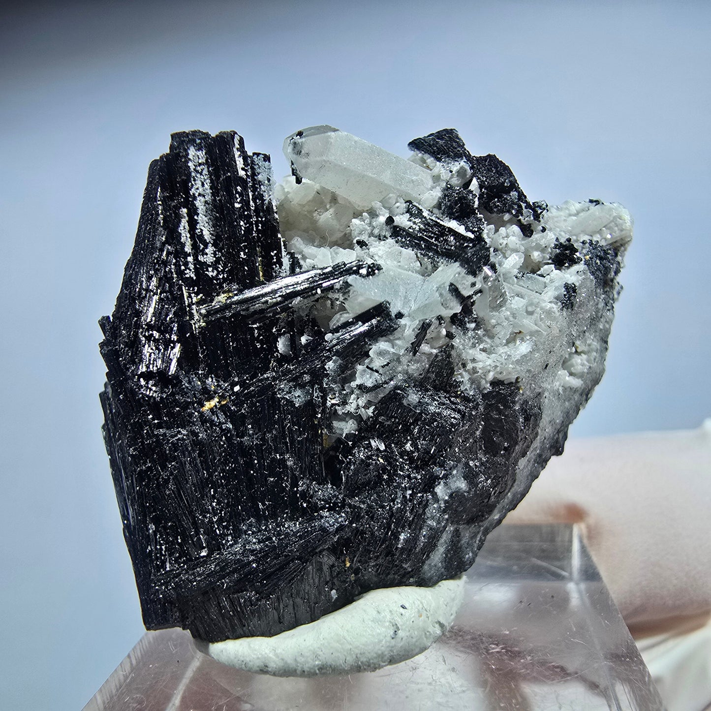 Seltene Schörl Turmalin, Rauchquarz Stufe Erongo, Namibia 37*29*20mm #13202