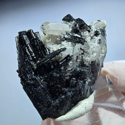 Seltene Schörl Turmalin, Rauchquarz Stufe Erongo, Namibia 37*29*20mm #13202