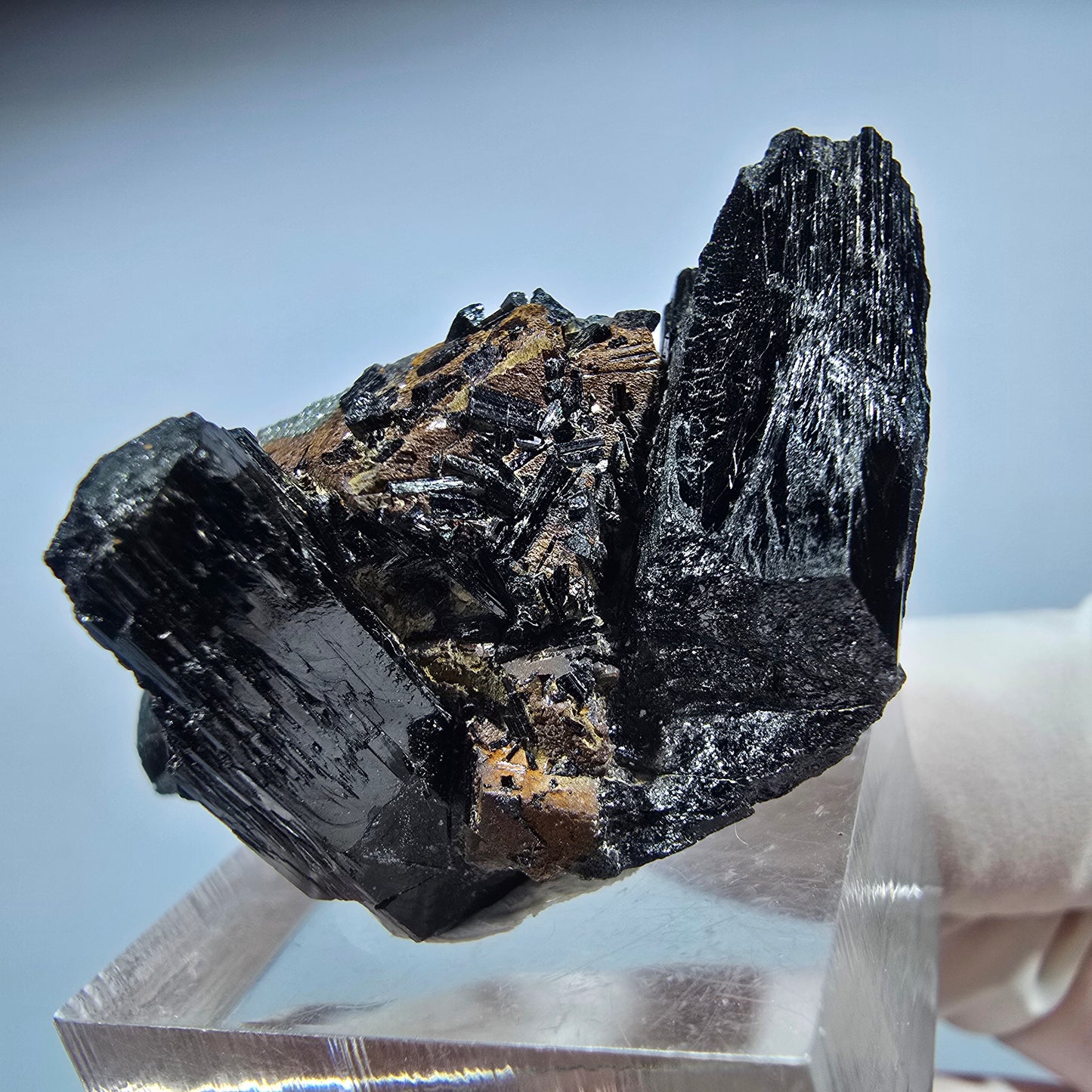 Seltene Schörl Turmalin, Orthoklas Stufe Erongo, Namibia 39*33*24mm #13203