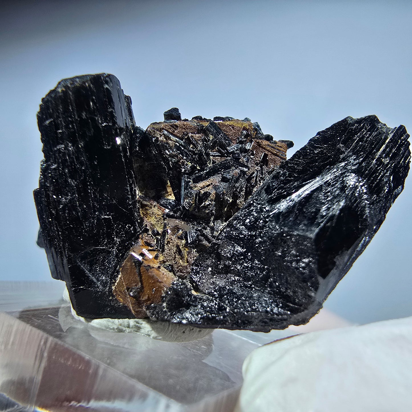 Seltene Schörl Turmalin, Orthoklas Stufe Erongo, Namibia 39*33*24mm #13203