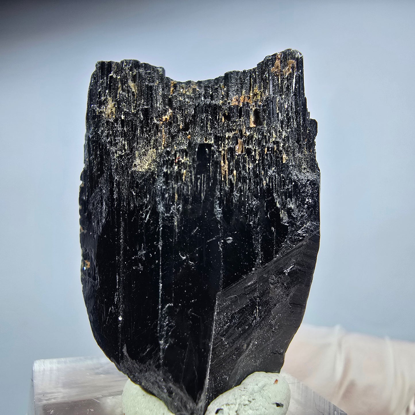 Seltene Schörl Turmalin Stufe, schwarz Erongo, Namibia 36*25*21mm #13204