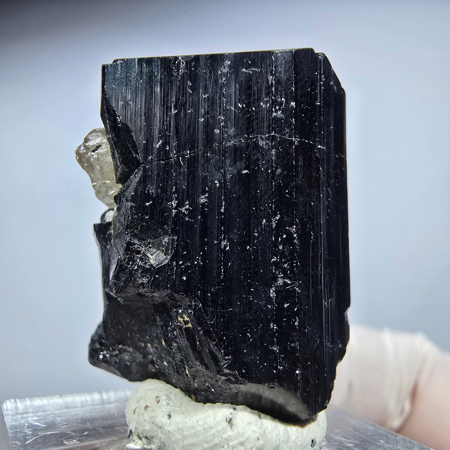 Seltene Schörl Turmalin, Rauchquarz Stufe Erongo, Namibia 31*23*20mm #13206