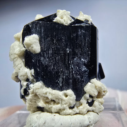 Symmetrische Schörl Turmalin, Orthoklas Stufe Erongo, Namibia 23*20*18mm #13213
