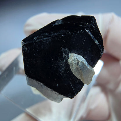 Symmetrische Schörl Turmalin, Rauchquarz Stufe Erongo, Namibia 24*20*14mm #13215