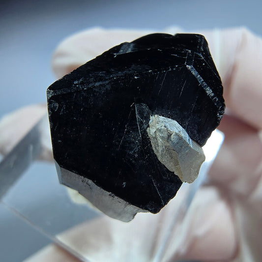 Symmetrische Schörl Turmalin, Rauchquarz Stufe Erongo, Namibia 24*20*14mm #13215