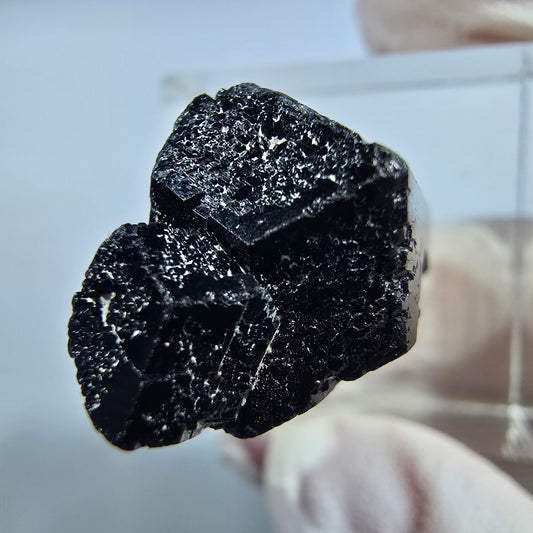 Seltene Schörl Turmalin Stufe, schwarz Erongo, Namibia 23*18*13mm #13216